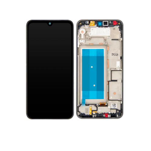 Replacement LCD Assembly With Frame Compatible For LG Q60 (Single Card Version) / K50 (2019 / X520) (Silver) by ESOURCE PARTS - Refurbished condition - Image 3