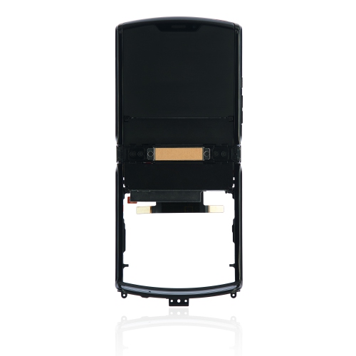 Replacement Secondary OLED Assembly With Frame Compatible For Motorola Razr (XT2000-1 / 2019) (Noir Black) by ESOURCE PARTS - Refurbished condition - CA$90.75