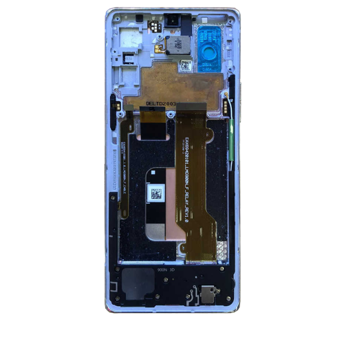 Refurbished - Replacement OLED Assembly With Frame Compatible For LG Velvet 5G (Non-Verizon 5G UW Frame) (Blue)