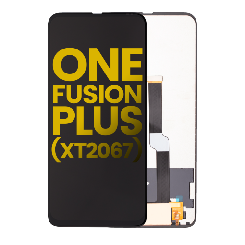 Replacement LCD Assembly Without Frame Compatible For Motorola One Fusion Plus (XT2067 / 2020) (Black) by ESOURCE PARTS - Refurbished condition - Image 3