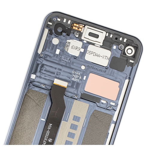 Replacement LCD Assembly With Frame Compatible For LG Q70 (Mirror Black) by ESOURCE PARTS - Refurbished condition - Image 3