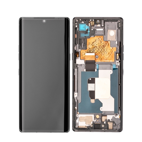 Refurbished - Replacement OLED Assembly With Frame Compatible For LG Velvet 5G (Verizon 5G UW Frame Only) (Gray)