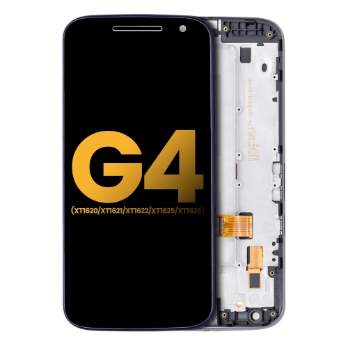 Replacement LCD Assembly With Frame Compatible For Motorola Moto G4 (XT1620 / XT1621 / XT1622 / XT1625 / XT1626 / 2016) (Black) by ESOURCE PARTS - Refurbished condition - Image 2