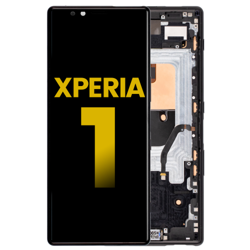 Replacement LCD Assembly With Frame Compatible For Sony Xperia 1 (Black) by ESOURCE PARTS - Refurbished condition - Image 3