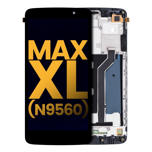 Replacement LCD Assembly With Frame Compatible For ZTE Max XL (N9560) (Black) by ESOURCE PARTS - Refurbished condition - Image 3
