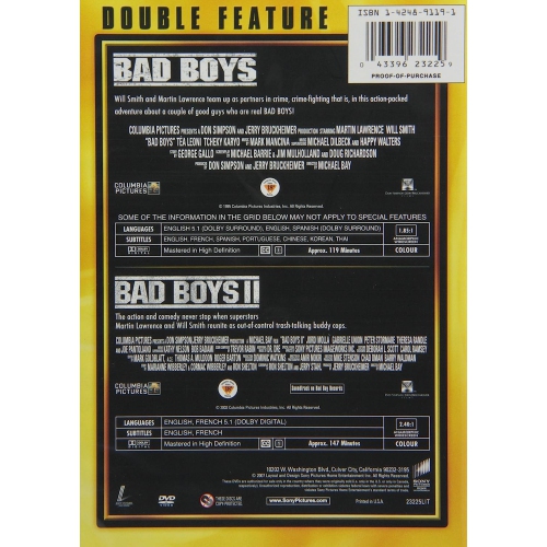 Bad Boys/Bad Boys II (DVD)