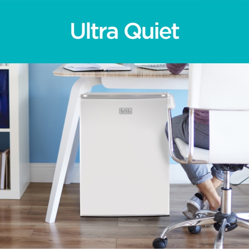 BLACK+DECKER Réfrigérateur compact Energy Star Mini réfrigérateur à une porte avec congélateur, 2,5 pi³, blanc
