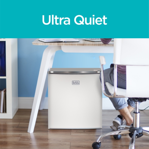 BLACK+DECKER Réfrigérateur compact Energy Star Mini réfrigérateur à une porte avec congélateur, 1,7 pi³, blanc
