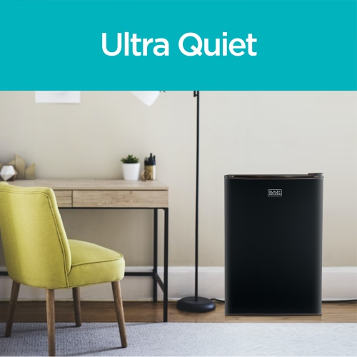 BLACK+DECKER Réfrigérateur compact Energy Star Mini réfrigérateur à une porte avec congélateur, 3,2 pieds cubes, noir