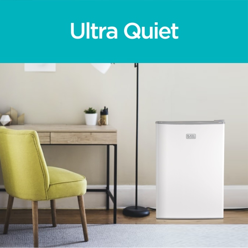 BLACK+DECKER Réfrigérateur compact Energy Star Mini réfrigérateur à une porte avec congélateur, 3,2 pi³, blanc
