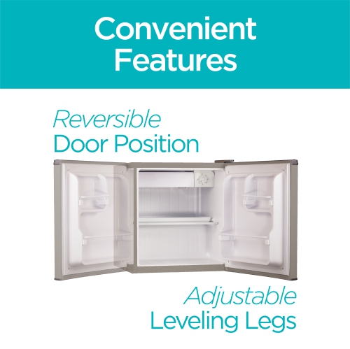 BLACK+DECKER Réfrigérateur compact Mini réfrigérateur Energy Star à une porte avec congélateur, 1,7 pi³, VCM