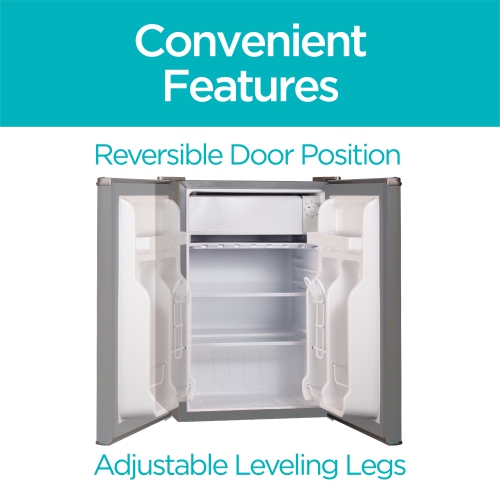 BLACK+DECKER Réfrigérateur compact Mini réfrigérateur Energy Star à une porte avec congélateur, 2,5 pieds cubes, VCM, pi³