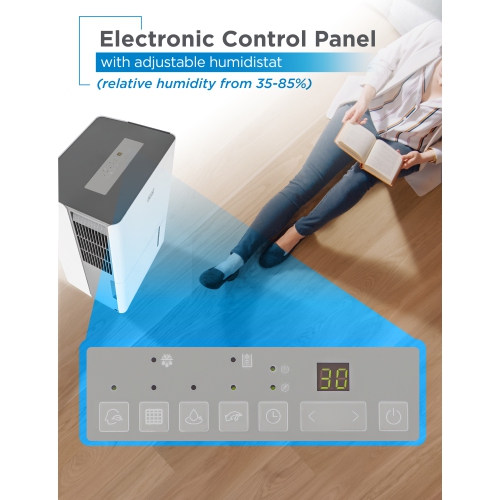 BLACK+DECKER 4500 Sq. Ft. Dehumidifier for Large Spaces and Basements, Energy Star Certified