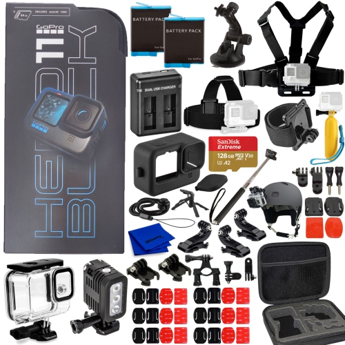 GoPro HERO 11 Black Caméscope étanche 5K - Lot de 20 accessoires 128GB