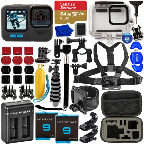 GoPro HERO 11 Black Caméscope étanche 5K - Pack d'accessoires 20 pièces