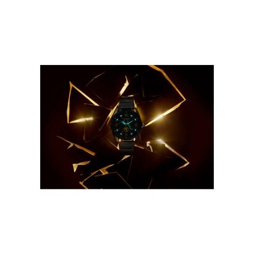 Marvel Mens Thor Japanese Eco-Drive Watch 42mm Black Stainless Steel Case and Bracelet with Black Dial