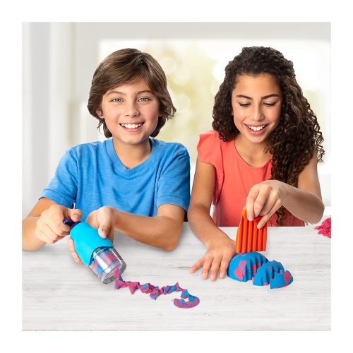 Kinetic Sand, Sandisfying Set with 2lbs of Sand and 10 Tools, Play Sand Sensory Toys for Kids Ages 3 and up