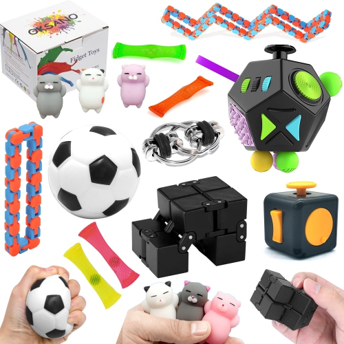 Autism Toys Sensory 13 Pcs - Sensory Toys for Kids Autism ADHD Figette Toys Stress Relief Toys for Adults Fidgets Pack Party