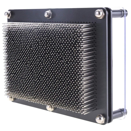 Classic 3D Metal Pin Art Toy - 8in x 6in 3D Large Size Pin Art Board for Kids or Adults