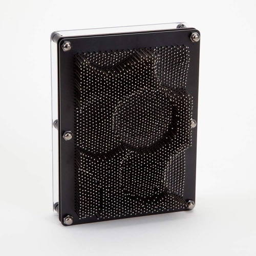 Classic 3D Metal Pin Art Toy - 8in x 6in 3D Large Size Pin Art Board for Kids or Adults