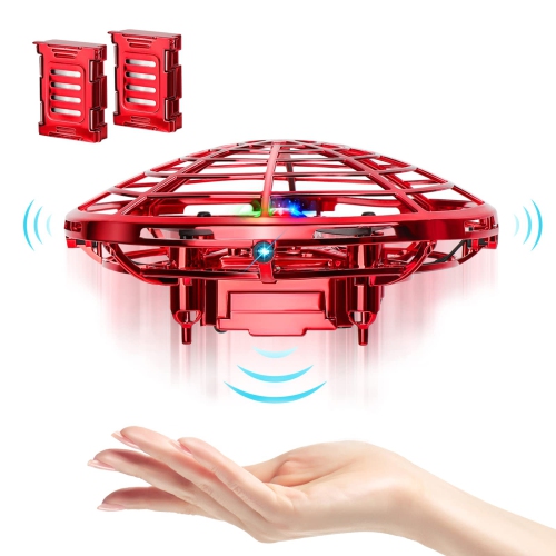 Mini Drones Flying Toys for Kids, 2022 Upgraded Hand Controlled Flying Ball with LED Light, UFO Helicopter with 2 Speed & 2