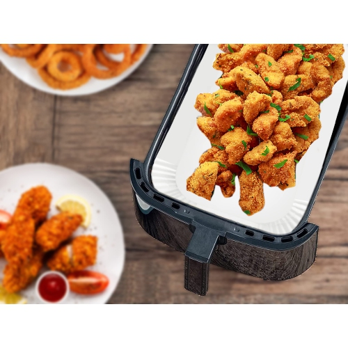 Air Fryer Disposable Paper Liner for Ninja Dual Air Fryer,90Pcs Air Fryer Paper Liners,Airfryer Parchment Liners for Ninja D