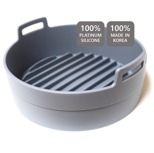 Air Fryer Silicone Pot - Food Safe Reusable Air fryers Oven Accessories - Replacement of Parchment Paper Liners-No More Clea