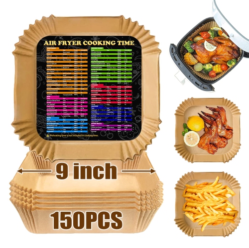  FINECE Air Fryer Liners Square, 100PCS for 2 to 5 Qt