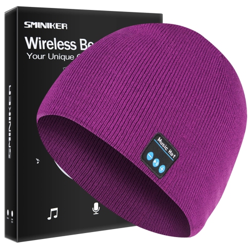 Unisex Wireless Beanie Hat with Exquisite Packaging Wireless Earphone Hat Music Hat Winter Knit Cap
