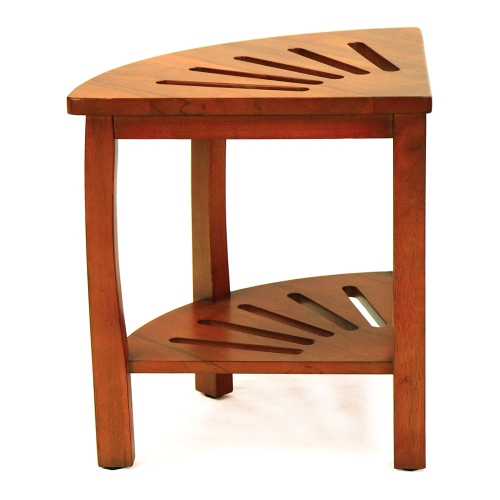 Oceanstar – Banc de douche de coin Spa avec tablette de rangement