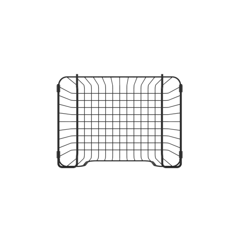 Oceanstar Stackable Metal Wire Storage Basket Set for Pantry, Countertop, Kitchen or Bathroom – Black, Set of 2