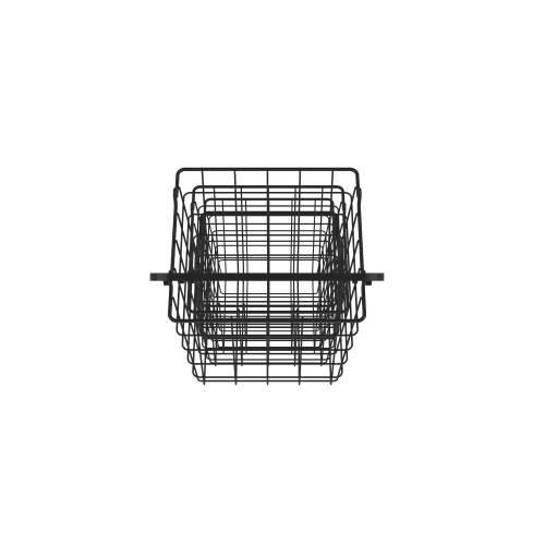 Oceanstar 3-Tier Metal Wire Storage Basket Stand with Removable Baskets – Black