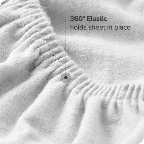 Bare Home Organic Flannel Sheet Set 100% Cotton, Velvety Soft Heavyweight - Double Brushed - Deep Pocket