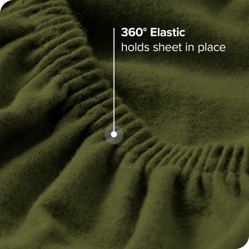 Bare Home Organic Flannel Sheet Set 100% Cotton, Velvety Soft Heavyweight - Double Brushed - Deep Pocket