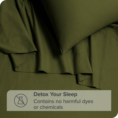 Bare Home Organic Flannel Sheet Set 100% Cotton, Velvety Soft Heavyweight - Double Brushed - Deep Pocket