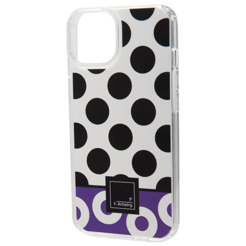 E-Artistry Lottie Dottie Fitted Hard Shell Case for iPhone 14 - Grape/Purple