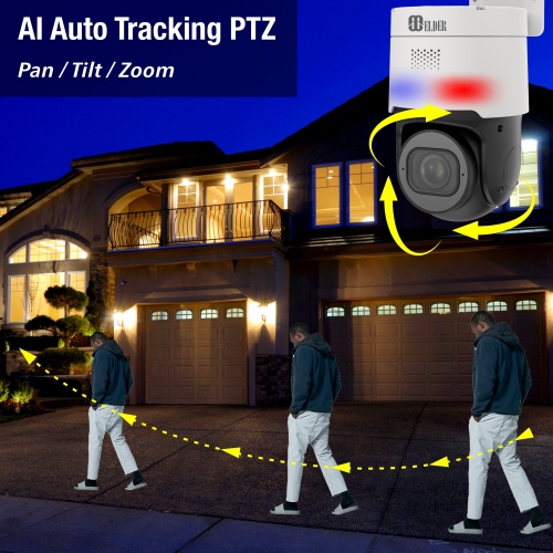 Ezviz Wireless Security Camera 2K WiFi Pan & Tilt Spotlight Surveillance, Smart Home AI Person Detection & DIY Security Kit Active Defense CCTV,