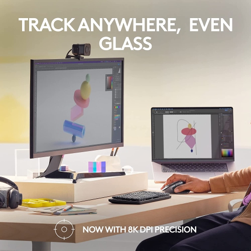 Logitech MX Master 3S for Mac - Wireless Bluetooth Mouse with Ultra-Fast Scrolling, Ergo, 8K DPI, Quiet Clicks, Track on Glass, Customization, USB-C,