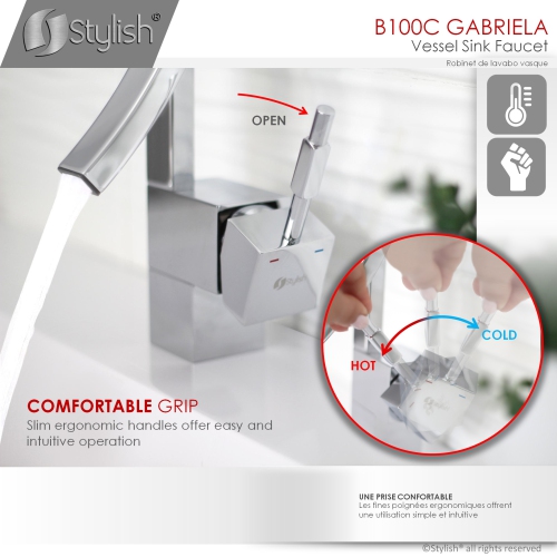 OPEN BOX - Single Hole Polished Chrome Bathroom Faucet