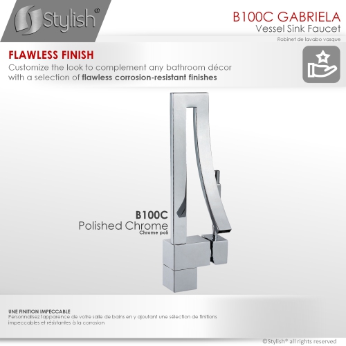 OPEN BOX - Single Hole Polished Chrome Bathroom Faucet