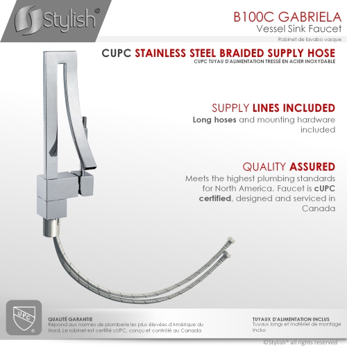 OPEN BOX - Single Hole Polished Chrome Bathroom Faucet