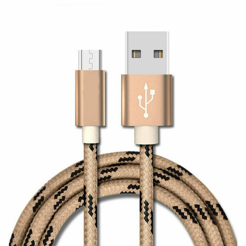 SUPERSHIELD  USB Type C Cable [2Pack], Fast Charging /sync Data Cable Cord, Braided Long Cable (1 Meter, Gold)