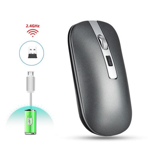 Image 1 de 7.. Wireless Mouse,Slim & Noiseless 2.4G USB PC Laptop Computer Cordless Mice with Nano Receiver,1600 DPI Mouse,Home&Office for Windows Mac Linux Vista