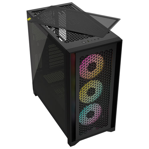 Corsair 4000D RGB Airflow Mid-Tower ATX Computer Case - Black
