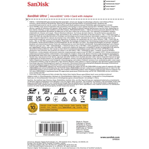 2-pack SanDisk 128GB Ultra Micro SDXC Memory Card - + Adapter