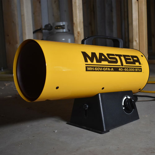 Master Propane Forced Air Torpedo Heater - 60,000 BTU - Yellow