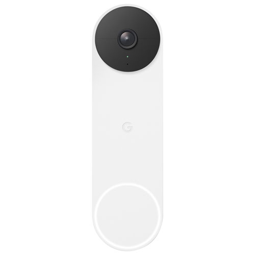 Newest Model - Google Nest Doorbell - Battery - Snow White -Video