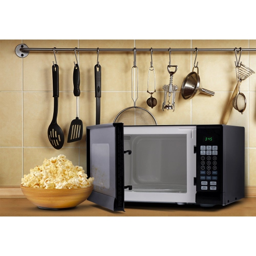 Commercial Chef Countertop Microwave Oven, 19.3 x 14.7 x 11.2 Inches, Black