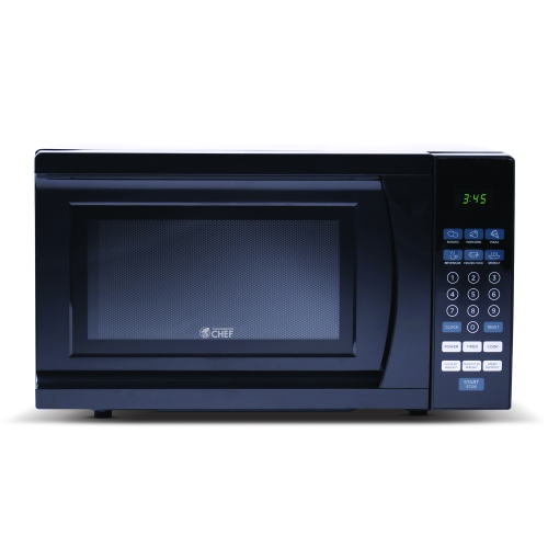 Commercial Chef Micro-ondes de comptoir, 0,7 pieds cubes, noir