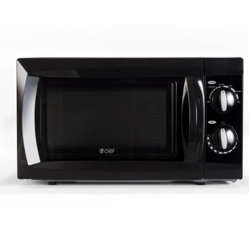 Commercial Chef Countertop Microwave Oven, 0.6 Cu. Ft, Black